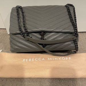 Rebecca Minkoff Charcoal Quilted Shoulder Bag
